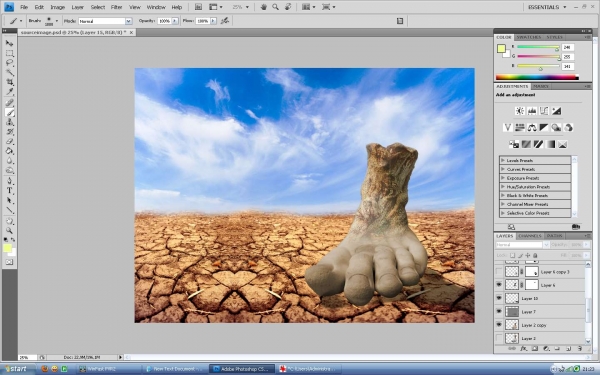 Creation of Lost Foot: Step 4